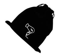 Cordon pour Sèche-Cheveux Paquet de Rangement en , Noire | Pochette Souple à Cordon, Étiquette Visible, Format 30x26x0,5cm, pour Voyage et Hôtel