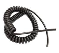 Cordon spiralé à ressort Câble d'extension extensible télescopique enroulé en spirale 7 noyaux 18AWG 0,75 mm2 1-3 mètres(1 Meter)