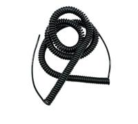 Cordon spiralé à ressort Câble télescopique en spirale enroulé de bouclier de ressort de polyuréthane de 10 noyaux 24AWG 1-6 mètres(1 meter)