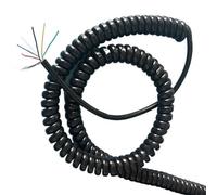 Cordon spiralé à ressort Fil télescopique en spirale blindé à 6 noyaux 22AWG 1-10 mètres(2 meters)