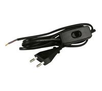 Zenitech Cordon pour luminaire avec interrupteur - Noir