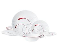 Corelle Splendor Service de table 12 pièces résistant aux éclats et aux fissures pour 4 personnes