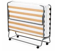Coreme Lit Pliant 120 cm Luxe prémium - Lit d’Appoint ou Régulier Adulte, Mousse Confort, Structure Acier Renforcé, Pliable Compact avec roulettes
