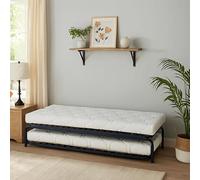 Coreme Pack Sommier Gigogne + Matelas 38kg - 14 cm - 190 x 90 - Lit Gigogne 2 Couchages Modulable, Confort Medium/Ferme, Gain de Place, Usage Quotidien