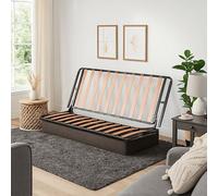 Coreme Sommier pour clic-clac - 57+57 cm - 57+57 - Lot de 2 Cadres à Lattes, Structure Métal Robuste, sans Articulation - Remplacement Canapé Convertible, Confort de Couchage Renforcé