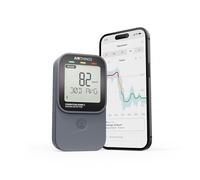 Corentium Home 2 Airthings - Détecteur de Radon numérique Intelligent - Portable et Facile à Utiliser avec connectivité Bluetooth et capteurs d'humidité et de température