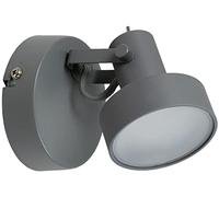 Corep - Applique Murale Gris Mat 1 lumière Plafonnier 1 Spot LED 6W integré orientable inclinable