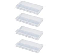 CORHAD Boîte de Rangement Portable 4pcs pour Embouts de Perceuse à en Plastique Organiseurs Pratiques pour Embouts de Perceuse à pour Têtes de Ponçage, Usage Professionnel en Salon de