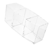 CORHAD Boîte Rangement Dosettes Café Acrylique Transparente Compartiments pour Capsule Café et Sachets Sucre Bureau Cuisine