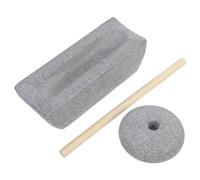 CORHAD Broyeur à Main Moulin à Thé Meule de Pierre 12 CM, Moulin Multifonction pour Café et Épices, Utilisation à Domicile et en Cuisine