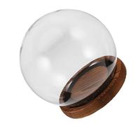 CORHAD Cloche en Verre Transparent avec Base 5.91In Dome D'Affichage Anti-PoussièRe pour Fleurs ConservéEs DéCoration Maison Mariage