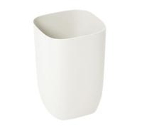 CORHAD Corbeille à Ordures Simple Couche en Matériau PP Solide, Style Moderne Blanc, Petite Poubelle Adaptée au Bureau et Maison