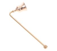 CORHAD Éteignoir à Bougie Accessoire pour Éteindre la Flamme en Aluminium Or Élégant en Minimisant la Fumée et Prévenant Éclaboussures de Cire