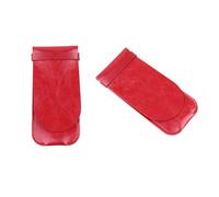 CORHAD Étui en Cuir Rouge Fait Main pour Stylo Plume, Protection Facile et Maintien Serré, pour École et Bureau, Pochette Vintage Pratique et Élégante