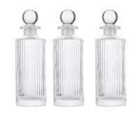 CORHAD Flacons Aromatiques et Diffusion Parfum D'ambiance Lot de 3 Forme Unique 150ml en Verre Mini Vase pour Décoration Maison