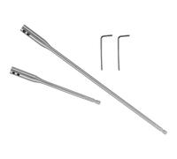 CORHAD Jeu de Rallonges de Mèche en Acier à Haute Teneur 150/300mm avec Embout Perceuse Visseuse, Surface Lisse et Clé Incluse pour Construction