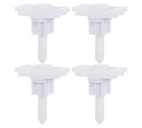 CORHAD Kit de Fixation pour Remplacement Robuste des Charnières Cassées pour Siège de Toilette Abs Blanc 4 Ensembles de Vis