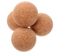 CORHAD Lot De 4 Bouchons De Bouteille En Liège Massif Ronds Réutilisables Boule De Liège Pour Bouteilles Et Bocaux En Verre Décoration Intérieure Et Cuisine