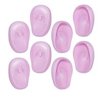 CORHAD Lot de 4 Paires de Cache Oreille en Silicone Résistant la Chaleur pour Teinture Capillaire, Protège-oreilles Réutilisables pour Usage à Domicile et Salon