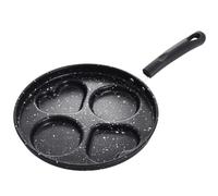 CORHAD Mini Poêle Ronde Antiadhésive en Aluminium, Poignée Antidérapante | Hamburgers et Pikelets, Forme Adaptée aux Garçon et Filles, Noir, Rangement Facile, la Cuisine Domestique