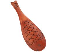 CORHAD Pelle à Riz en Bois Forme Poisson Cuillère de Service Ergonomique Stable et Solide pour Table à Manger Domestique Ustensile la Cuisine Bois Créatif