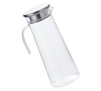 CORHAD Pichet à Eau Glacée Design Classique et Élégant 1,2l en Acrylique Argenté avec Couvercle, Grosse Capacité Solide pour Salon et Bureau