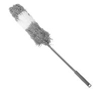 CORHAD Plumeau Ménager en Fibre Synthétique Manche Rétractable Blanc pour Nettoyage de Plafond et Usage Domestique