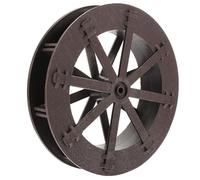 CORHAD Roue de Simulation pour Fontaine à Eau en Plastique Marron, Accessoire Décoratif pour Aquarium et Jardin Intérieur, Petite Roue à Eau pour Aménagement de Scène