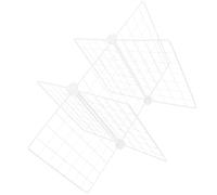 CORHAD Séparateurs D'étagères en Fer Blanc pour Congélateur Structure Fine à 6 Compartiments, Robuste et Polyvalent pour Organiser Petits Objets et Garde-manger