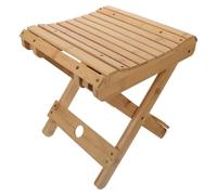 CORHAD Tabouret Pliable en Bambou pour Pêche et Camping Extérieur | Pliable, Plaque Lisse, Coins Arrondis, Solide et Stable, Randonnée, Plage, Usage Mobile