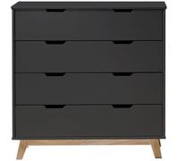 Commode CORINNA 4 tiroirs gris anthracite - VS Venta-Stock Gris G