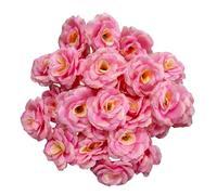 Corkwaw Lot de 25 têtes de roses artificielles en soie de 7,6 cm