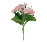 Corkwaw Lot de 40 œillets artificiels en soie,Décoration de bouquet d'hortensia en plastique,Convient pour les accessoires photo, la décoration de la maison, le bouquet de mariée (rose clair)