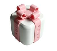 Corlidea Coffret Badeau Ennuyeux avec Vis, Grande Boîte Cadeau de Farces, Boîte Cadeau Imprimée en 3D, Carte Cadeau, Argent, Boîte de Puzzle, Boîtes Amusantes avec Vis pour Le Festival de Noël，A