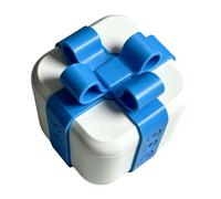 Corlidea Coffret Badeau Ennuyeux avec Vis, Grande Boîte Cadeau de Farces, Boîte Cadeau Imprimée en 3D, Carte Cadeau, Argent, Boîte de Puzzle, Boîtes Amusantes avec Vis pour Le Festival de Noël，C