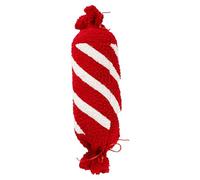 Corlidea Coussins de Noël en Forme de Canne en Sucre d'Orge, Coussins Mignons en Velours Doux Sherpa en Forme de Bonbons de Noël Décorations de Noëls pour Canapé Lit Salon Fête