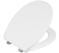 Cornat Abattant WC « New Rezya » - Matériau durable - Thermoplastique recy acile d'entretien - Fonction Quick up & Clean - Système d'abaissement automatique - Blanc/siège de toilette recyclé -