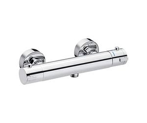 Cornat Alan Robinet thermostatique en laiton chromé avec poignée de sélection de température et thermostat de baignoire, ALA3
