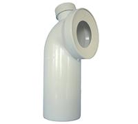 Cornat CKABAS19000 Pipe coudée de WC 90° avec embout 40 mm/50 mm