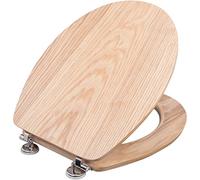 Cornat Ligna Plus Abattant de WC en bois véritable de haute qualité, avec assise confortable, aspect bois élégant parfaitement assorti à toutes les salles de bain, siège de WC, KSLIGE
