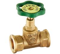 Cornat Passage Valve gerad Siège, recto verso, sans purge en laiton filetage femelle, A 1/2, 1 pièce, t571321