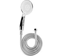 Cornat SA330595 Carballo Kit de douche avec douchette 110 mm, 5 types de jet : jet normal, doux et massant, anti-calcaire et économie d'eau, flexible de douche de 150 cm