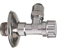 Cornat T317003 Robinet d'équerre auto-étanche 3/8'' Chromé