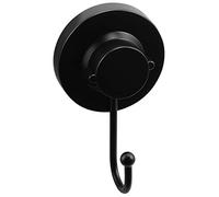 Cornat T3402501 1 Simple - 3 Options de Fixation différentes avec Ventouse, Tampon perçage Crochet adhésif/Porte-Serviettes, Acier Plastique, Noir Mat