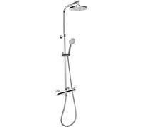 Cornat TECBW3419 Perfect Neo Système complet de douche thermostatique avec 5 types de jets normaux, doux, anti-calcaire et variables