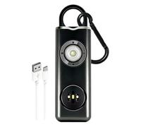 Corne Anti-Ours - Alarme Forte Rechargeable 130 DB,Corne pour Effrayer Les Ours avec Flash LED Stroboscopique,pour Alpinisme Randonnée Plein Air Trekking Marche Survie