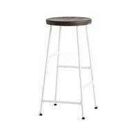 Cornet Bar Stool Low Tabouret de bar H 65 cm Hay Acier revêtu par poudre blanc crème / Chêne fumé huilé - 5710441255505