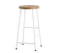 Cornet Bar Stool Low Tabouret de bar H 65 cm Hay Acier revêtu par poudre blanc crème / Chêne huilé - 5710441255499