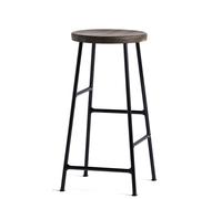 HAY Cornet Tabouret de Bar H65 Noir/Chêne Fumé