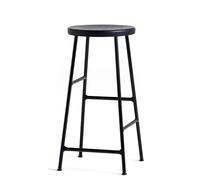 Cornet Bar Stool Low Tabouret de bar H 65 cm Hay Acier Soft époxy noir / Chêne Soft noir teinté - 5710441255451